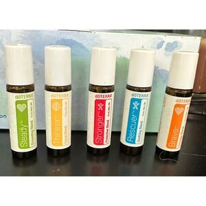 doTERRA Kids Collection Set 5 Bottles 10mL Steady Brave Thinker Rescuer Stronger